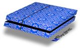 Vinyl Decal Skin Wrap compatible with Sony PlayStation 4 Original Console Gothic Punk Pattern Blue (PS4 NOT INCLUDED)