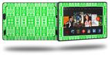 Skull And Crossbones Pattern Green - Decal Style Skin fits 2013 Amazon Kindle Fire HD 7 inch