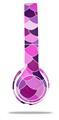 Skin Decal Wrap compatible with Beats Solo 2 WIRED Headphones Scales Pink Purple (HEADPHONES NOT INCLUDED)