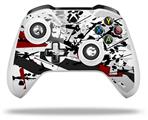 WraptorSkinz Decal Skin Wrap Set works with 2016 and newer XBOX One S / X Controller Baja 0018 Red Dark (CONTROLLER NOT INCLUDED)