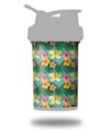Decal Style Skin Wrap works with Blender Bottle 22oz ProStak Beach Flowers 02 Seafoam Green (BOTTLE NOT INCLUDED)