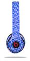 WraptorSkinz Skin Decal Wrap compatible with Beats Solo 2 and Solo 3 Wireless Headphones Gothic Punk Pattern Blue (HEADPHONES NOT INCLUDED)