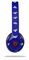 WraptorSkinz Skin Decal Wrap compatible with Beats Solo 2 and Solo 3 Wireless Headphones Paper Planes Royal Blue (HEADPHONES NOT INCLUDED)