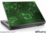 Laptop Skin (Large) - Bokeh Music Green