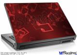 Laptop Skin (Large) - Bokeh Music Red