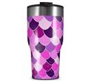 WraptorSkinz Skin Wrap compatible with 2017 and newer RTIC Tumblers 30oz Scales Pink Purple (TUMBLER NOT INCLUDED)