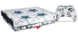 Skin Wrap for XBOX One X Console and Controller Starfish and Sea Shells White