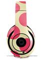 WraptorSkinz Skin Decal Wrap compatible with Beats Studio 2 and 3 Wired and Wireless Headphones Kearas Polka Dots Pink On Cream Skin Only (HEADPHONES NOT INCLUDED)
