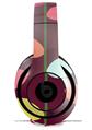 WraptorSkinz Skin Decal Wrap compatible with Beats Studio 2 and 3 Wired and Wireless Headphones Plain Leaves On Burgundy Skin Only (HEADPHONES NOT INCLUDED)