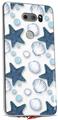 Skin Decal Wrap for LG V30 Starfish and Sea Shells White