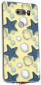 Skin Decal Wrap for LG V30 Starfish and Sea Shells Yellow Sunshine