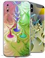 2 Decal style Skin Wraps set for Apple iPhone X and XS Learning