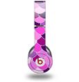 WraptorSkinz Skin Decal Wrap compatible with Beats Solo HD (Original) Scales Pink Purple (HEADPHONES NOT INCLUDED)