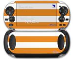 Psycho Stripes Orange and White - Decal Style Skin fits Sony PS Vita