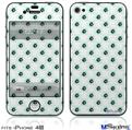 iPhone 4S Decal Style Vinyl Skin - Kearas Daisies Diffuse Glow