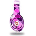 WraptorSkinz Skin Decal Wrap compatible with Beats Studio (Original) Headphones Scales Pink Purple Skin Only (HEADPHONES NOT INCLUDED)