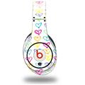 WraptorSkinz Skin Decal Wrap compatible with Beats Studio (Original) Headphones Kearas Hearts White Skin Only (HEADPHONES NOT INCLUDED)