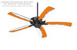 Ripped Colors Orange White - Ceiling Fan Skin Kit fits most 52 inch fans (FAN and BLADES SOLD SEPARATELY)